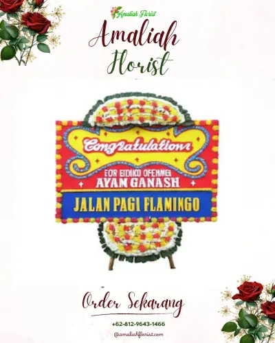Bunga Papan Congratulation di Pedagung